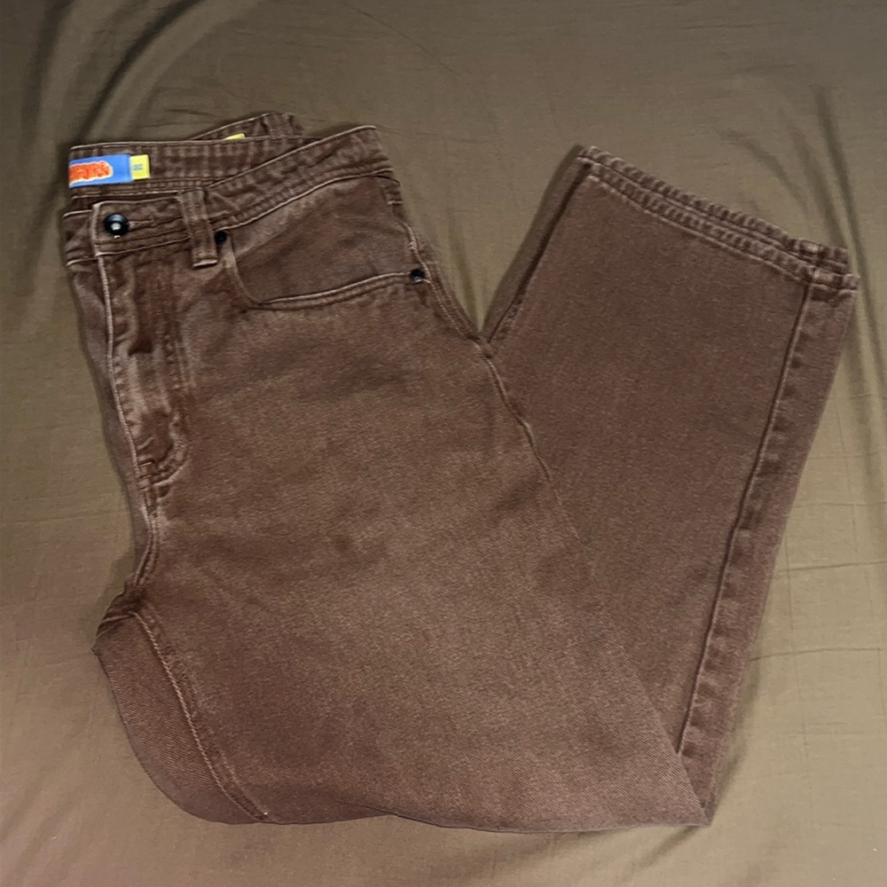 Empyre Loose Fit Brown Jeans